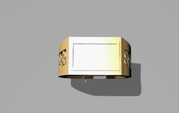 anillo cadena para  colocarle nombre  3D model_2