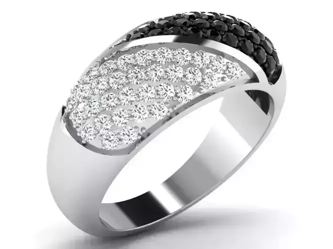 Diamond Ring For Women 3d Print Model
