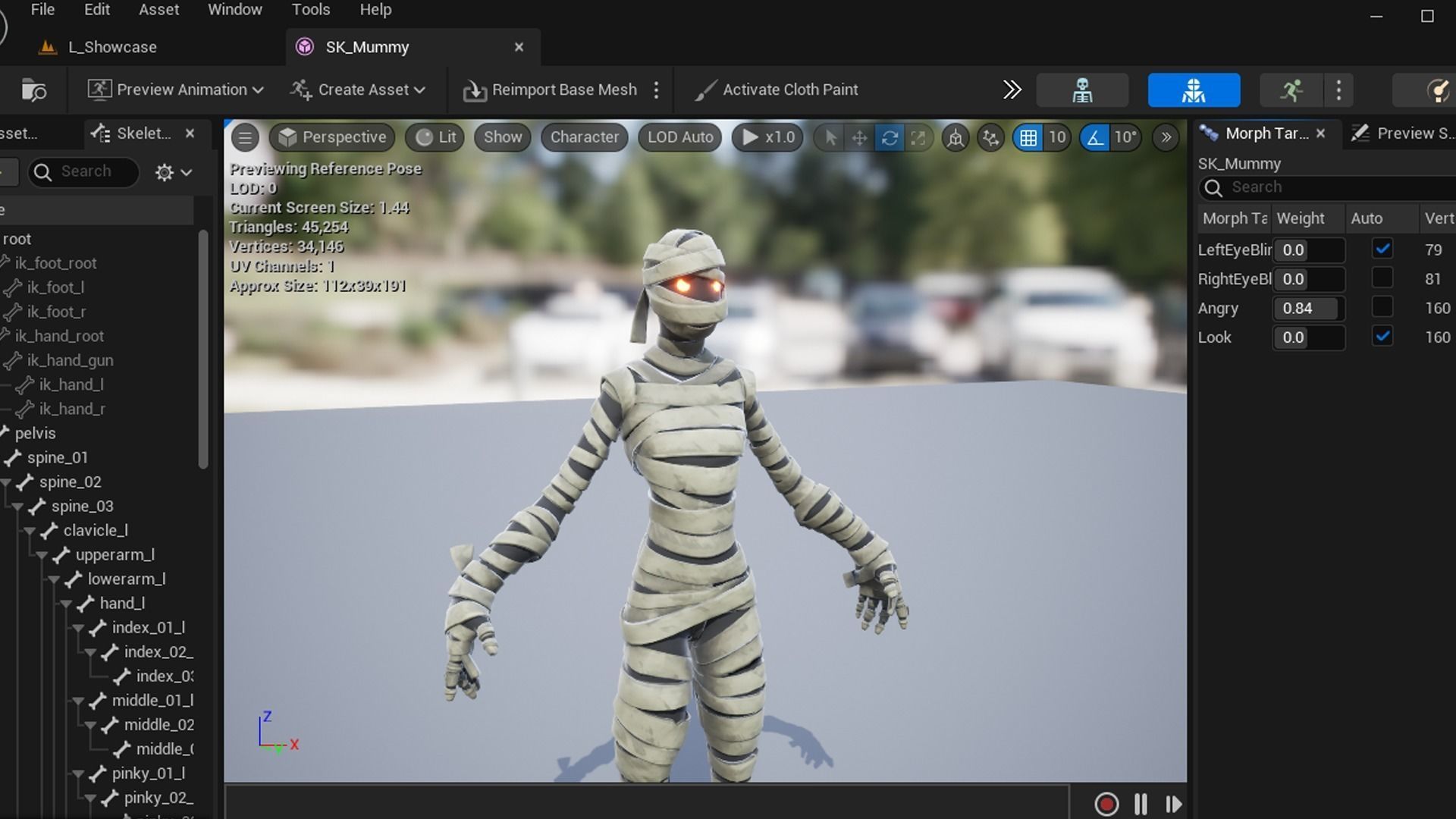 Stylized Mummy Low-poly 3D model_7
