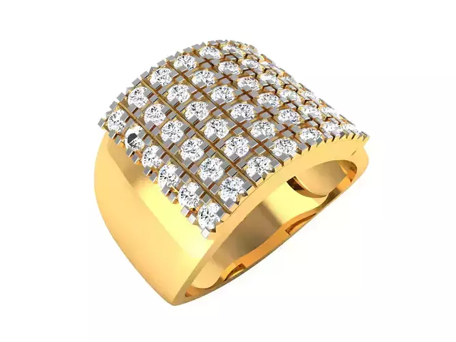 Diamond Ring For Women 3d Print Model