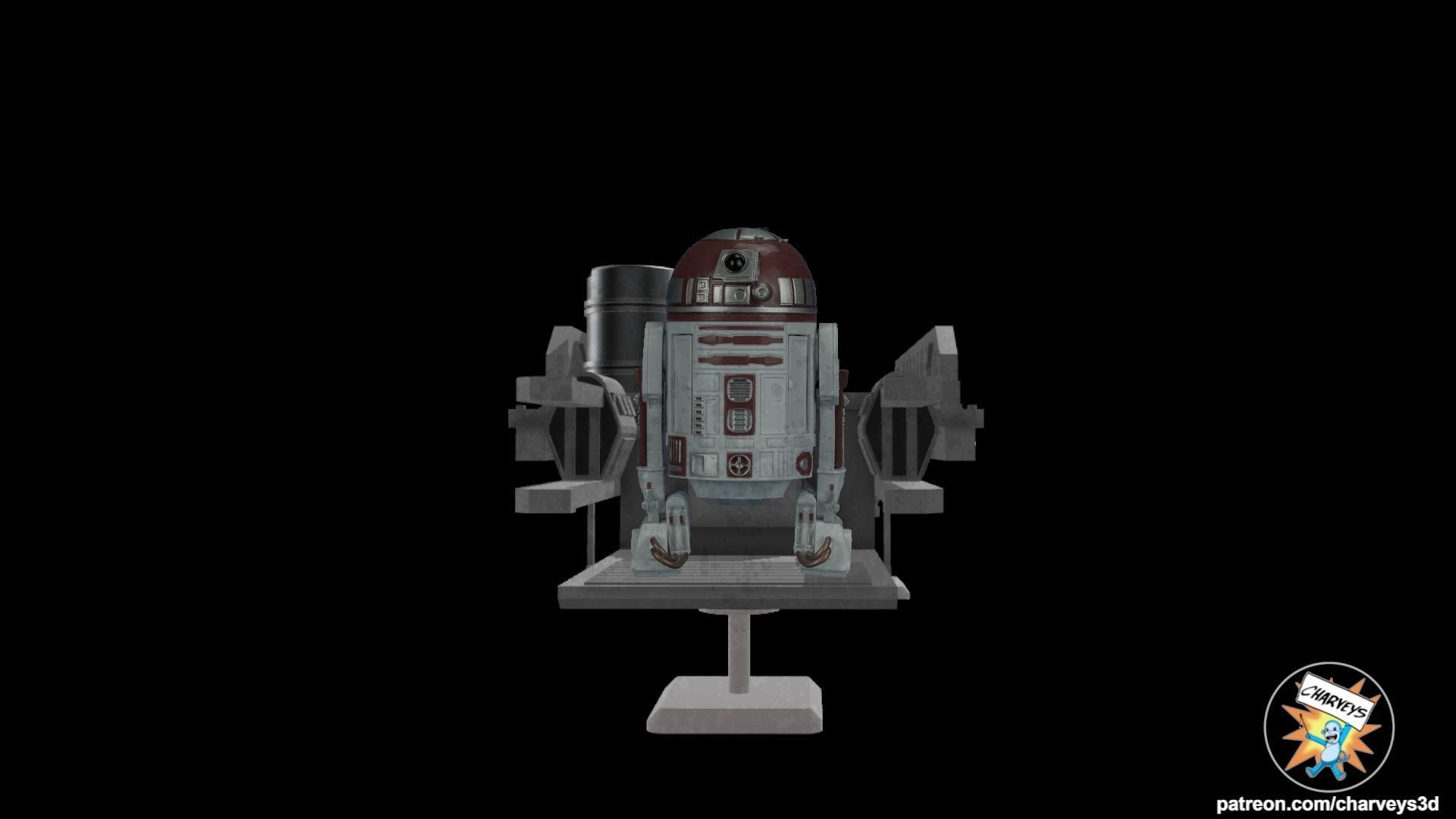 Star Wars The Mandalorian Nevarro Cargo Sled for action figures  3D print model_2