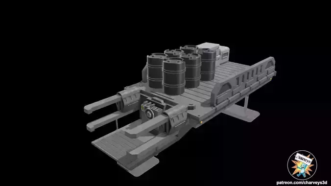 Star Wars The Mandalorian Nevarro Cargo Sled for action figures 