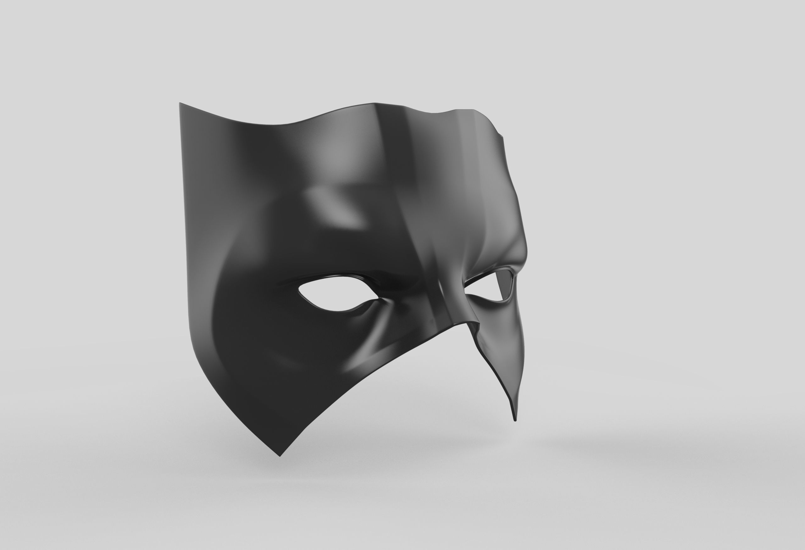 Anonymous Mask Low-poly 3D model_2