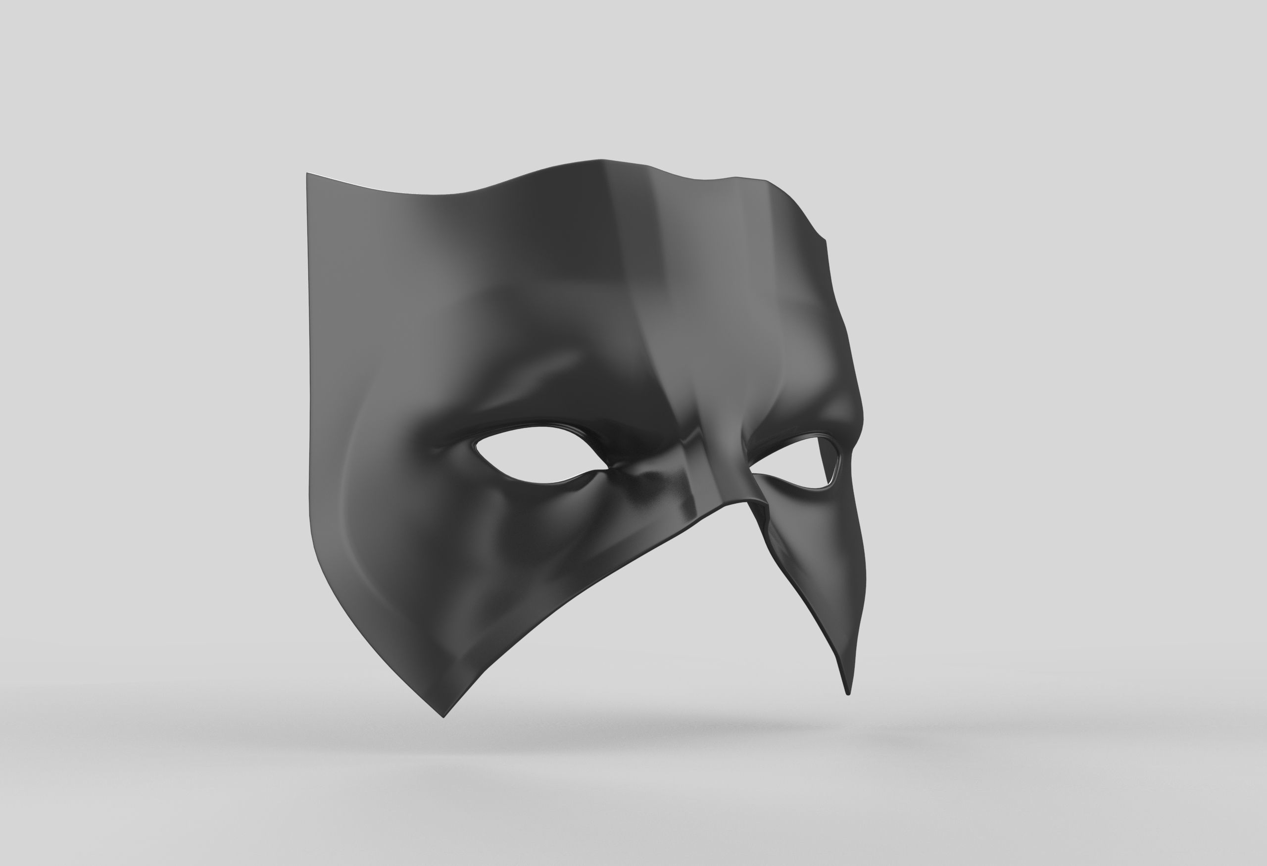Anonymous Mask Low-poly 3D model_4