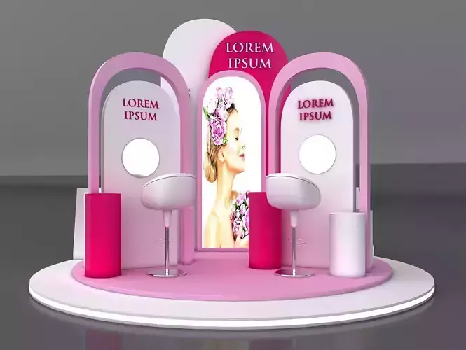 Booth Display 3D model  3D model 3D model