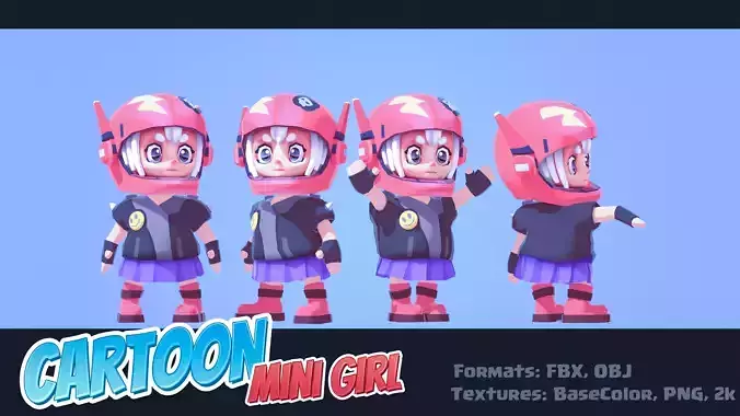 Cartoon Mini Girl