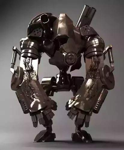 Monkey X metal robot with arms and legs