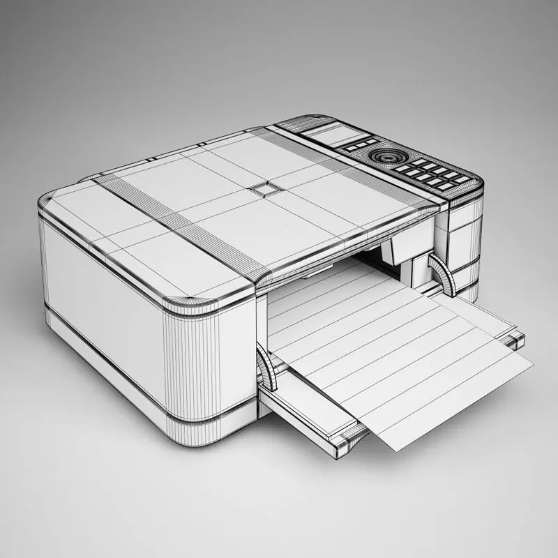 Computer Multifuncion Printer 15 3D model