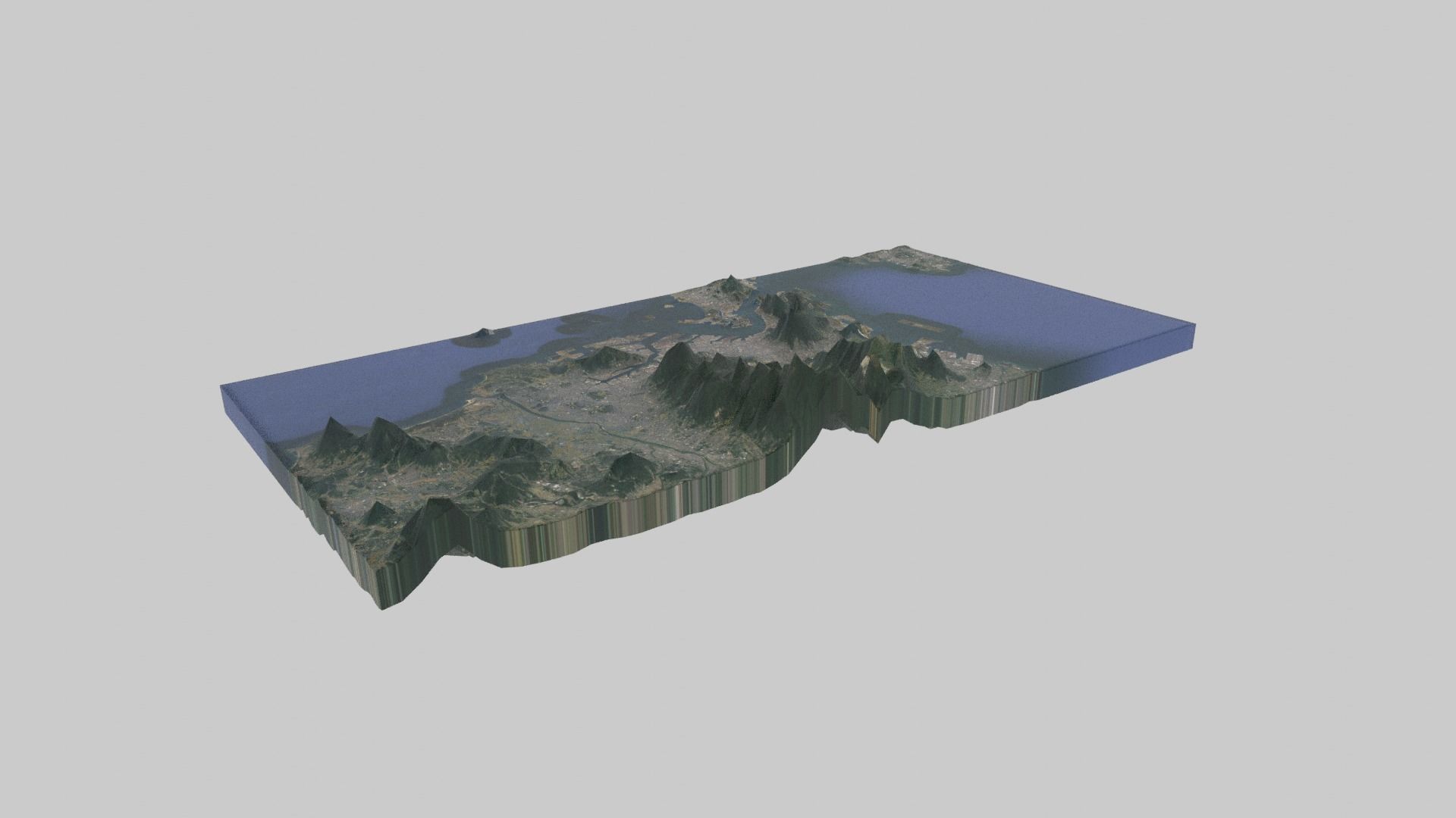 3D model Kitakyushu City VR / AR / low-poly | CGTrader