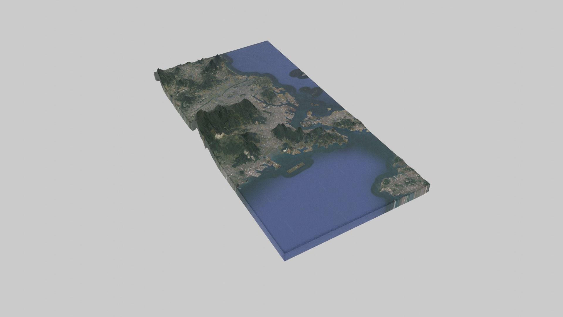 3D model Kitakyushu City VR / AR / low-poly | CGTrader