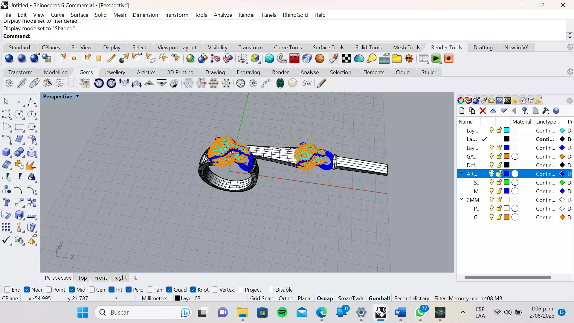 anillo pantera  3D model_0