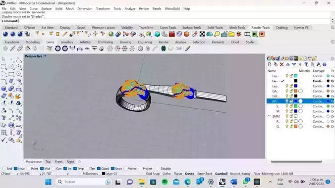anillo pantera  3D model