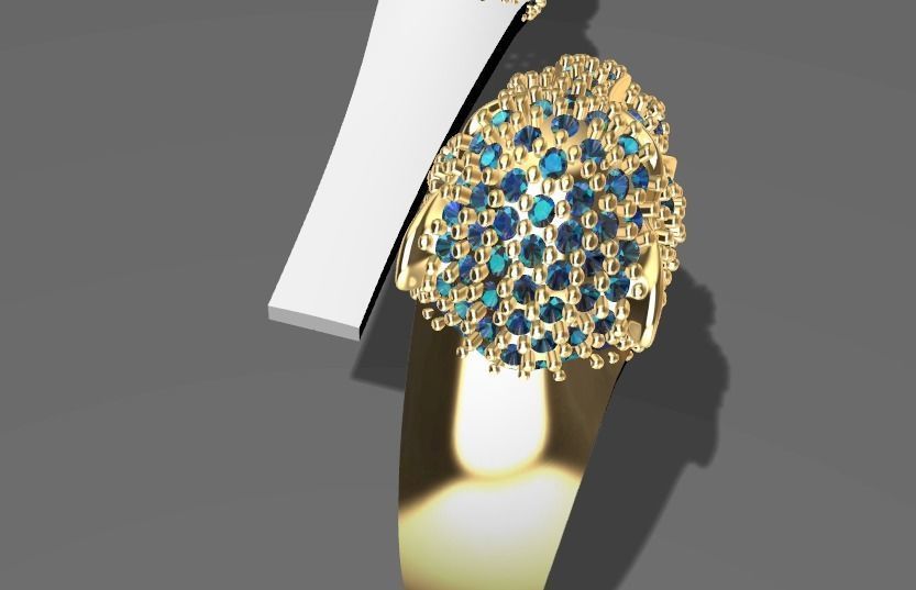 anillo pantera  3D model_4