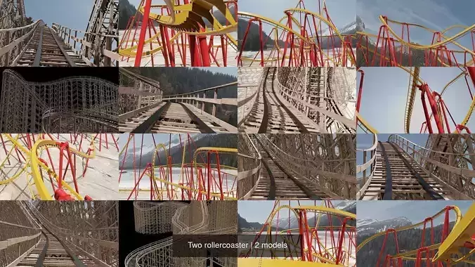 Two rollercoaster