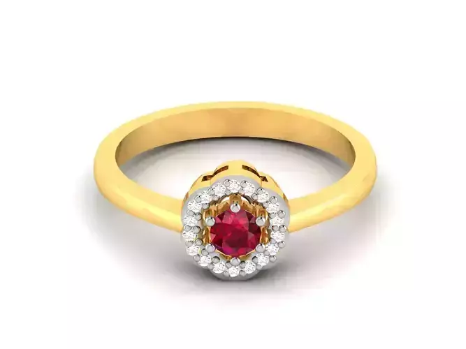 Diamond Ring For Women 3d Print Model