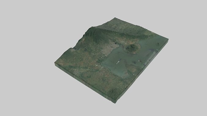 MANAGUA City Low-poly 3D model