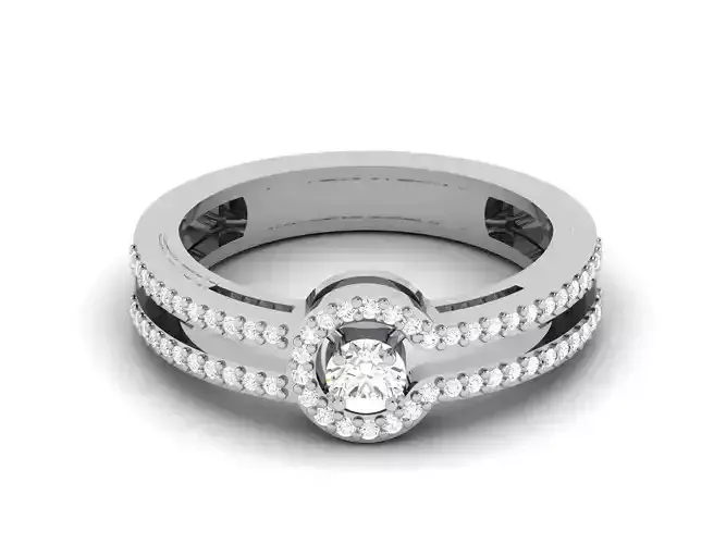 Diamond Ring For Women 3d Print Model 3D print model