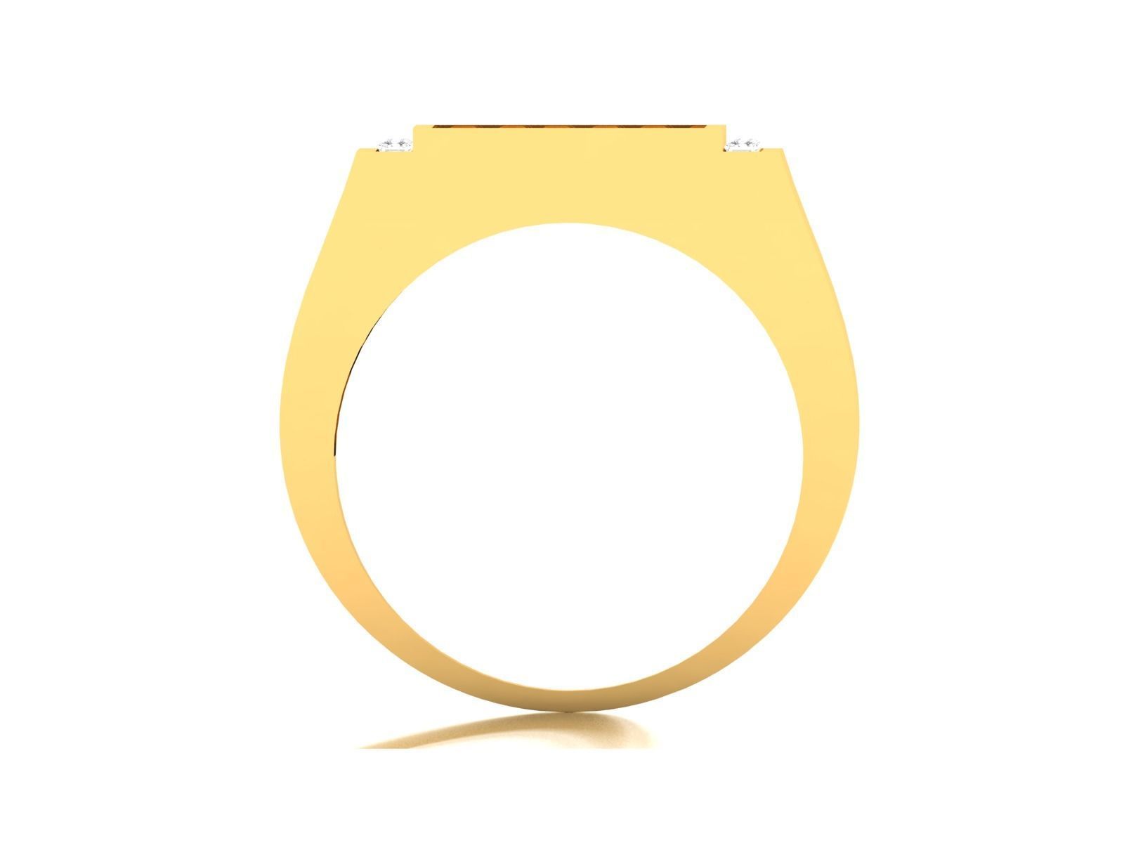 Diamond Ring For Men 3d Print Model 3D print model_5