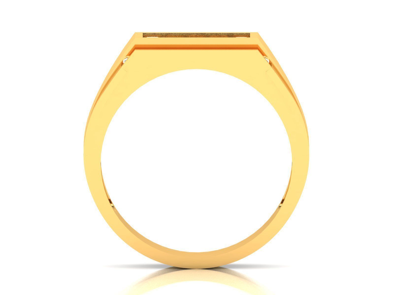 Diamond Ring For Men 3d Print Model 3D print model_4