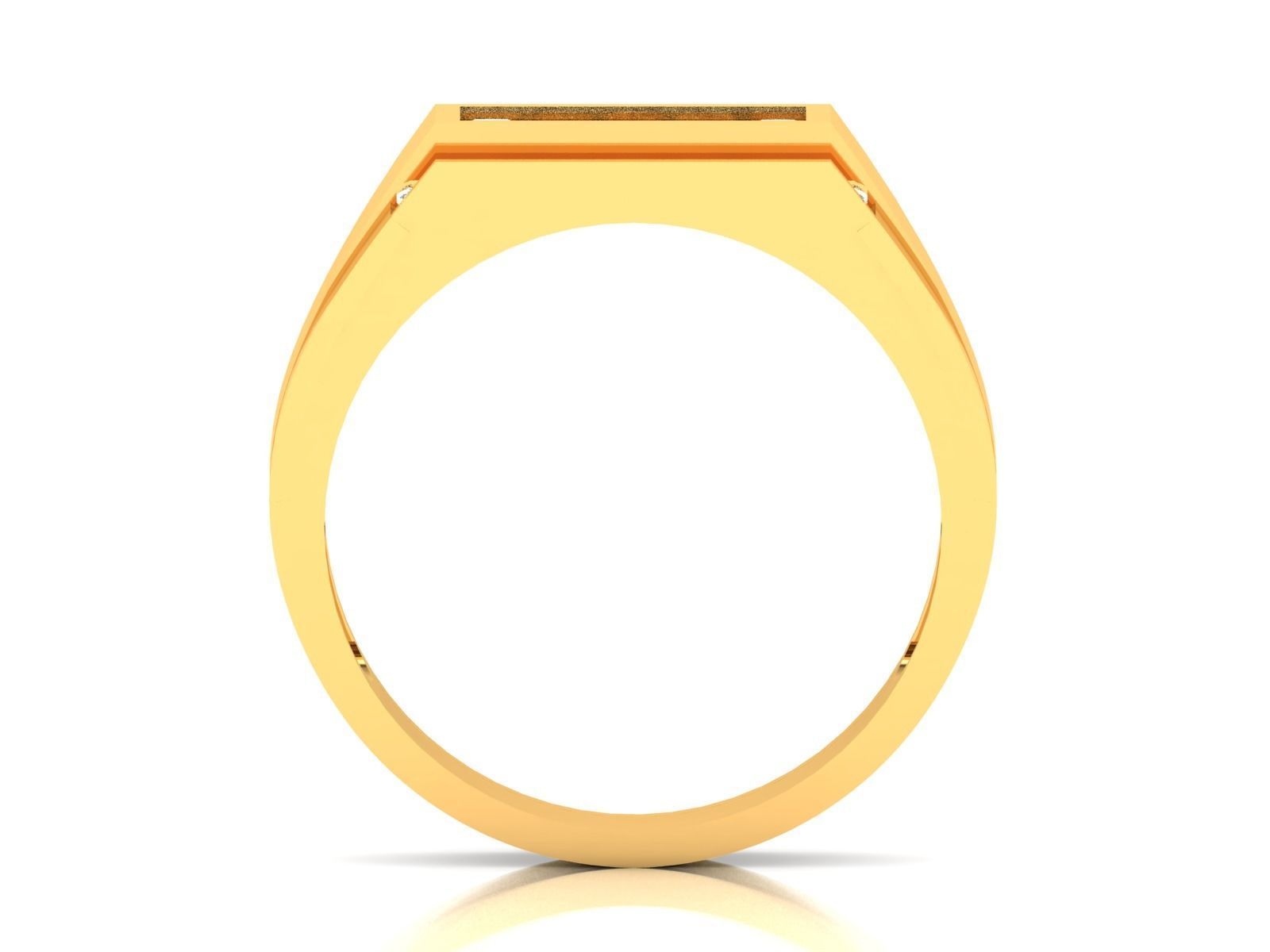 Diamond Ring For Men 3d Print Model 3D print model_5