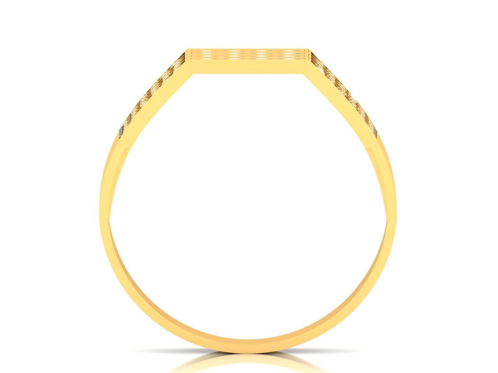 Diamond Ring For Men 3d Print Model 3D print model_6