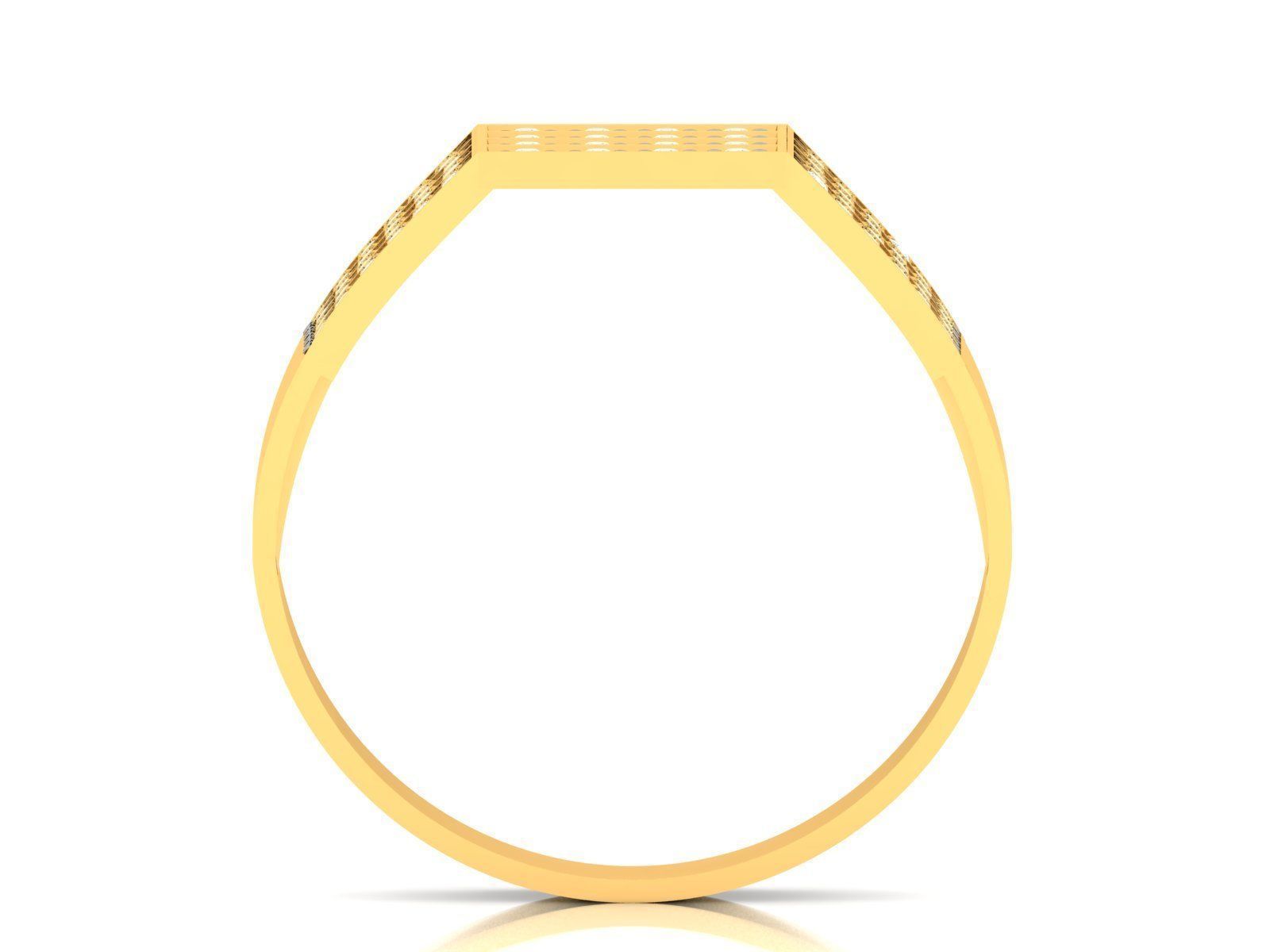 Diamond Ring For Men 3d Print Model 3D print model_5