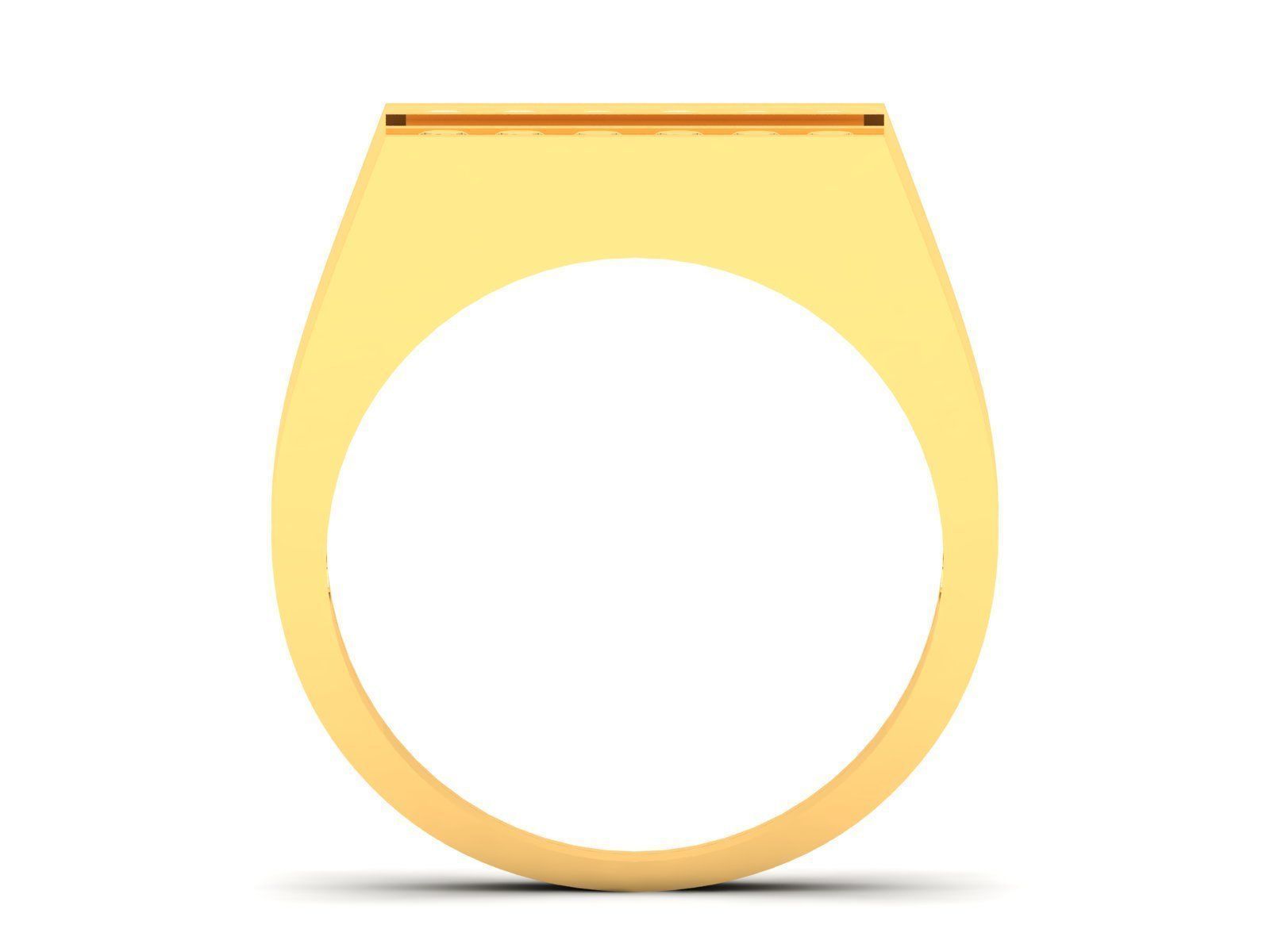 Diamond Ring For Men 3d Print Model 3D print model_5