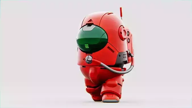 AMONG US CONCEPT CHARACTER RIGGED 3D model