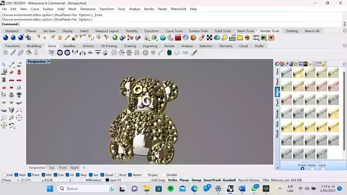dije de oso teddy  3D model