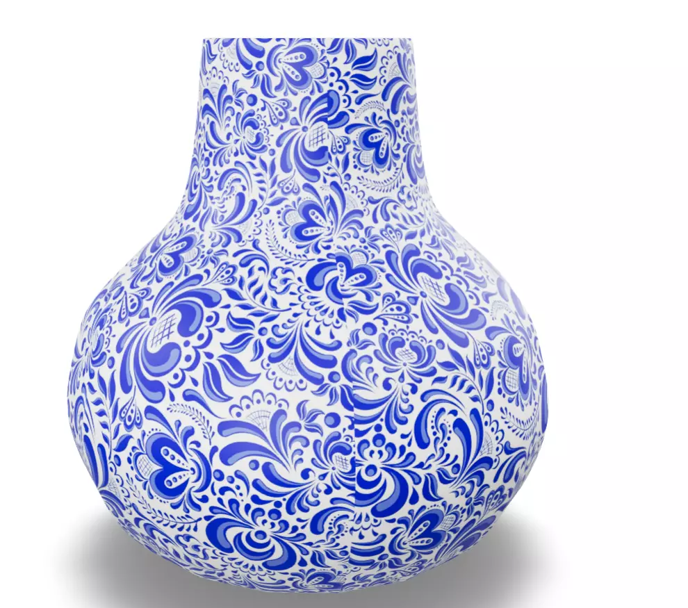 3D Vase Low-poly 3D model_0