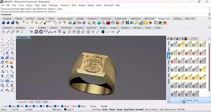 ANILLO DE EJERCITO NACIONAL COLOMBIA 