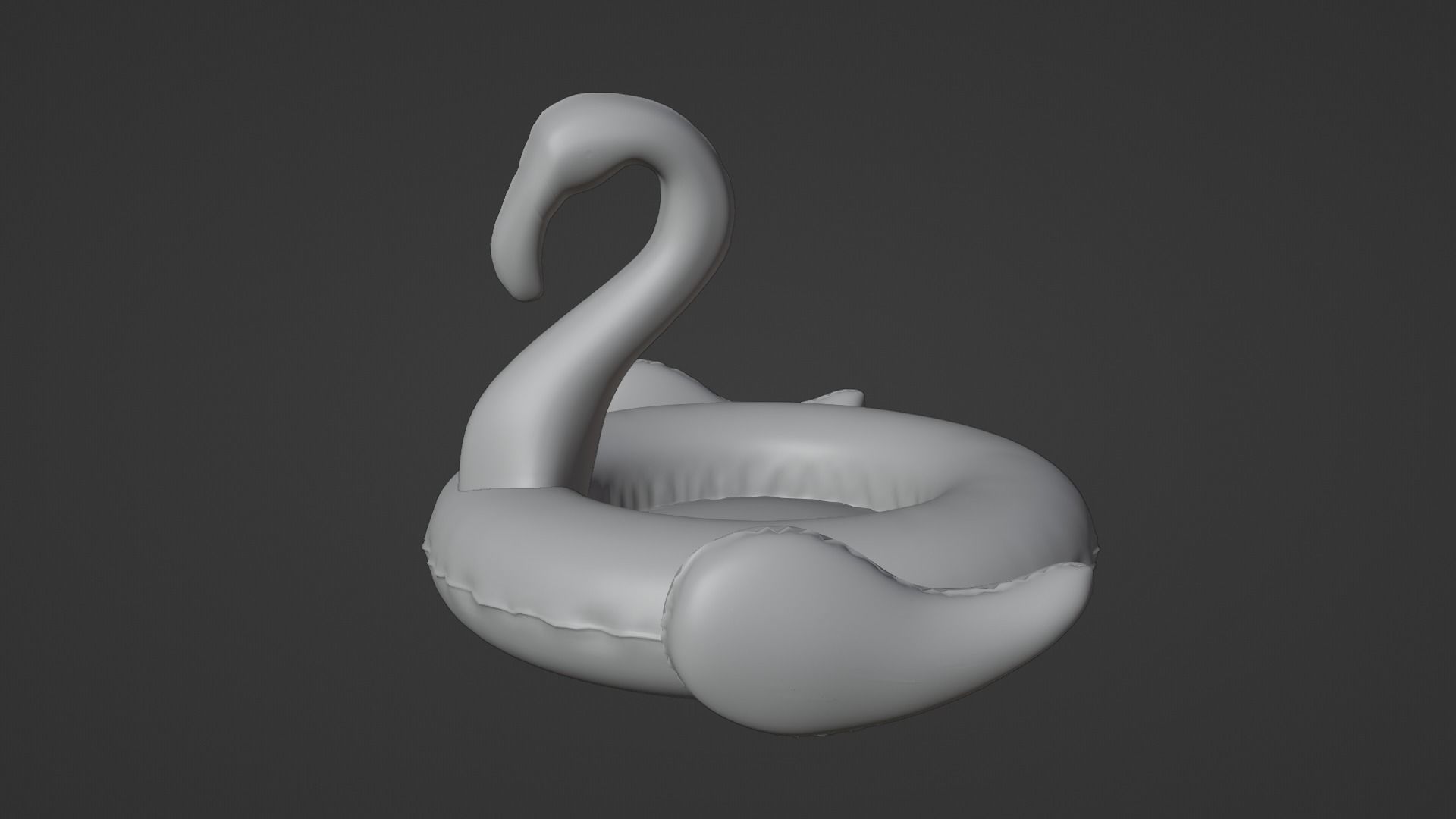 Inflatable Pink Flamingo Toy  3D model_3