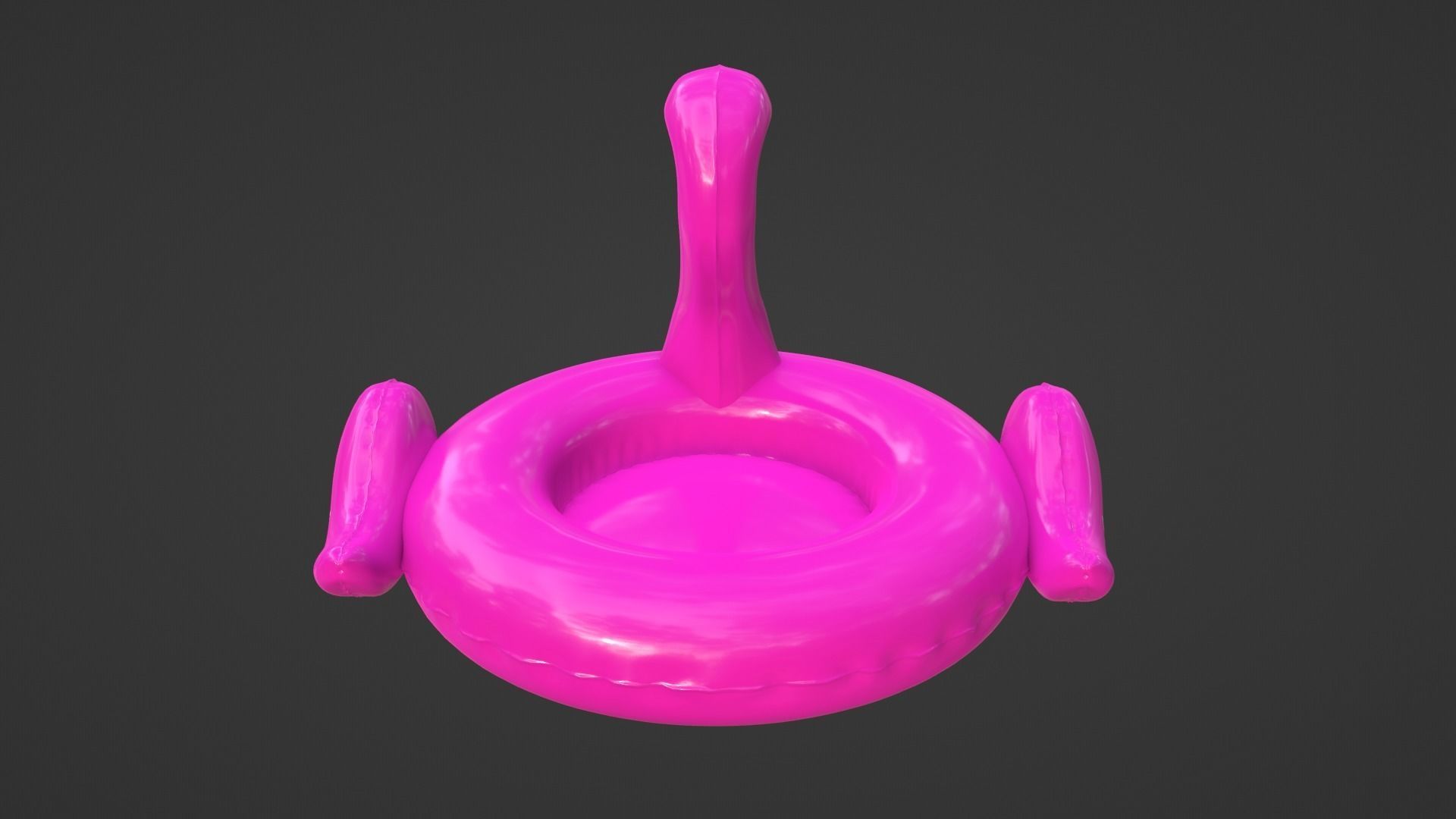 Inflatable Pink Flamingo Toy  3D model_27