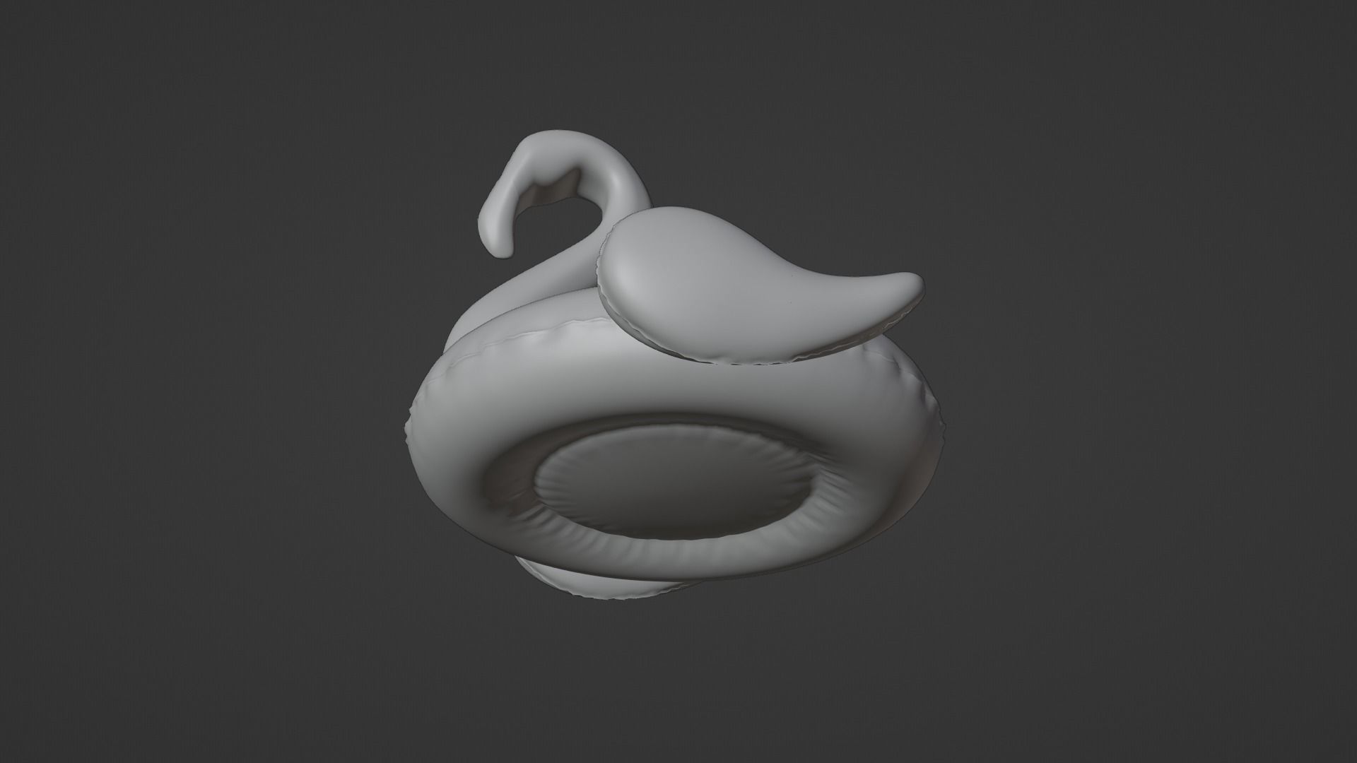 Inflatable Pink Flamingo Toy  3D model_17