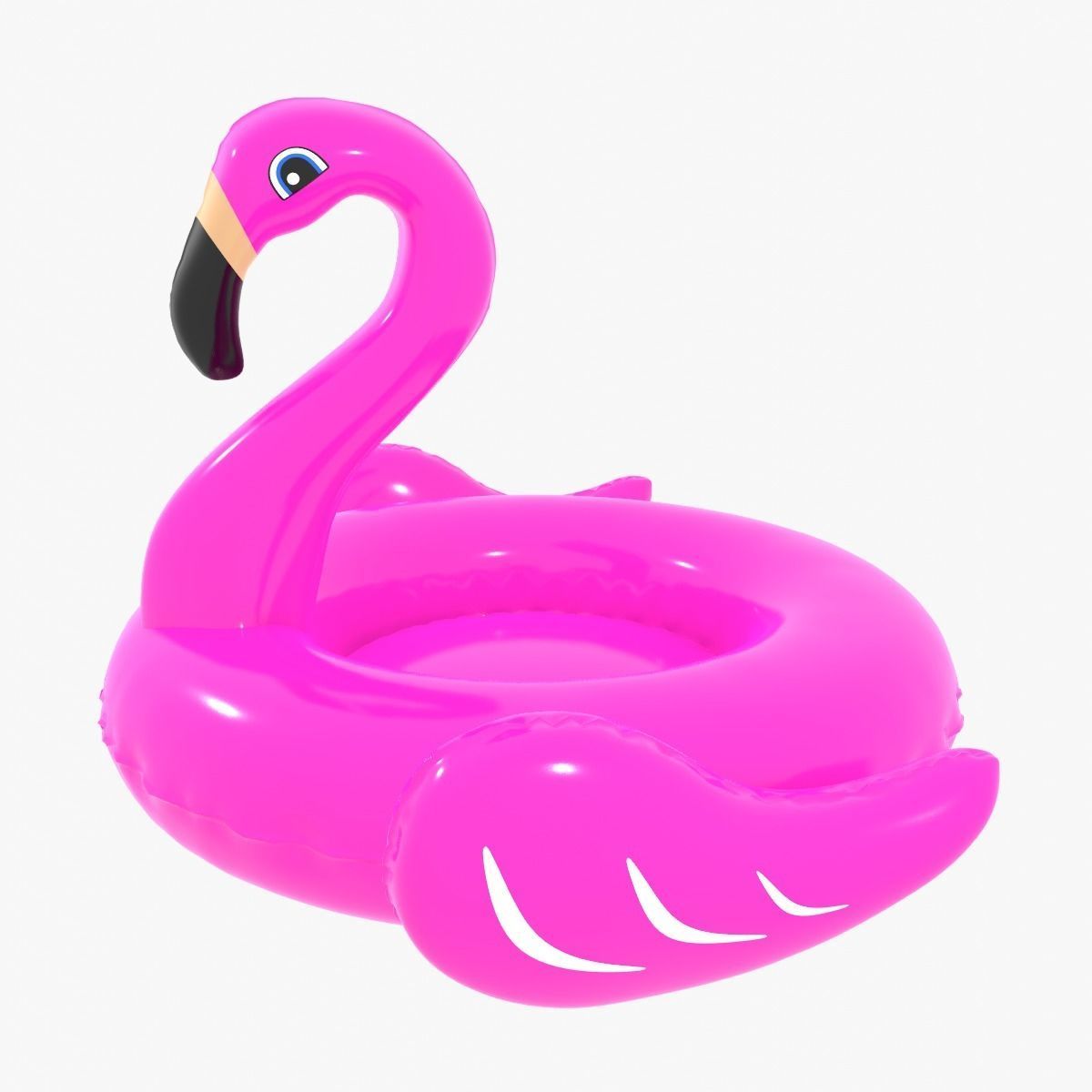 Inflatable Pink Flamingo Toy  3D model_2