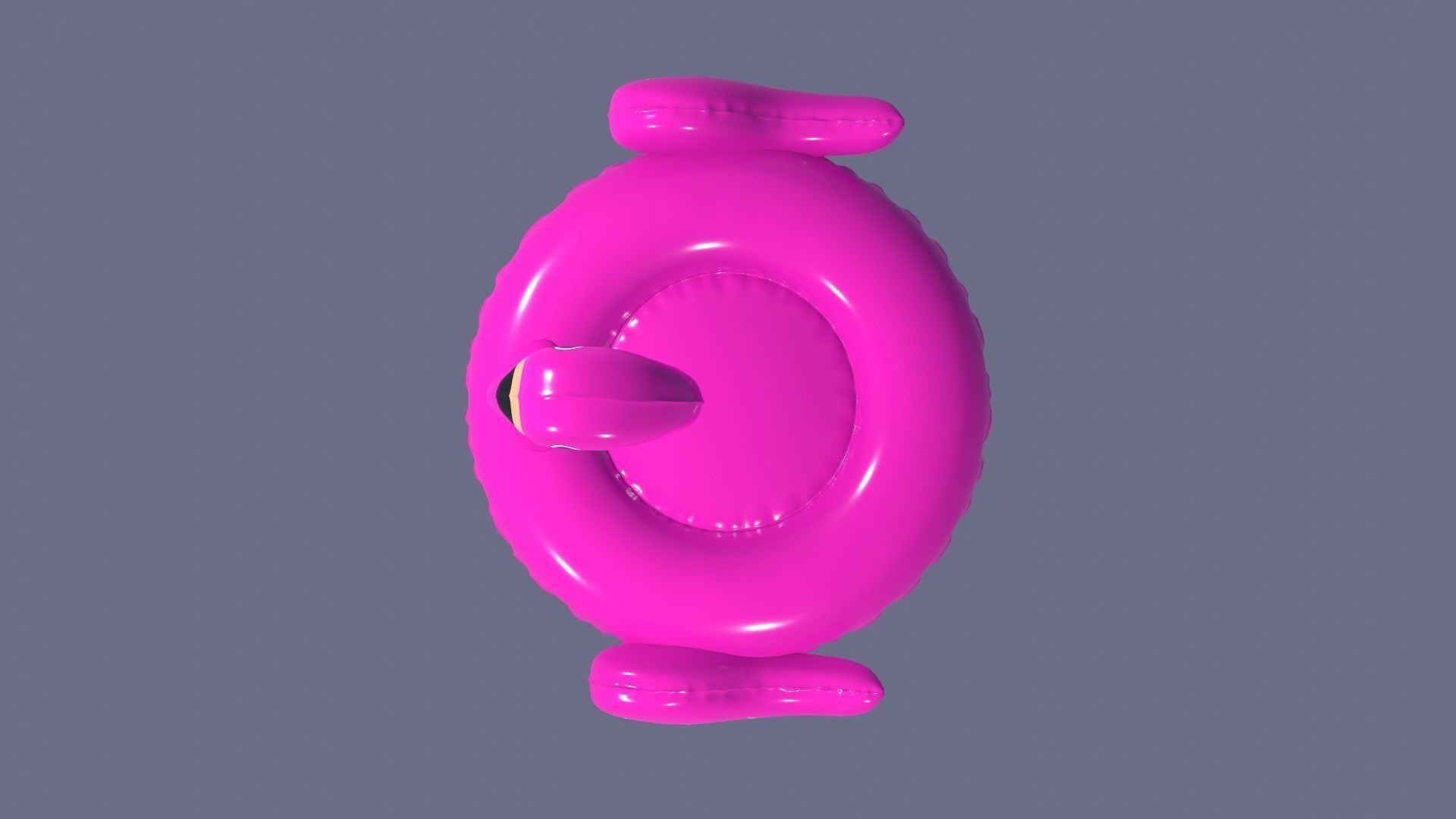 Inflatable Pink Flamingo Toy  3D model_16