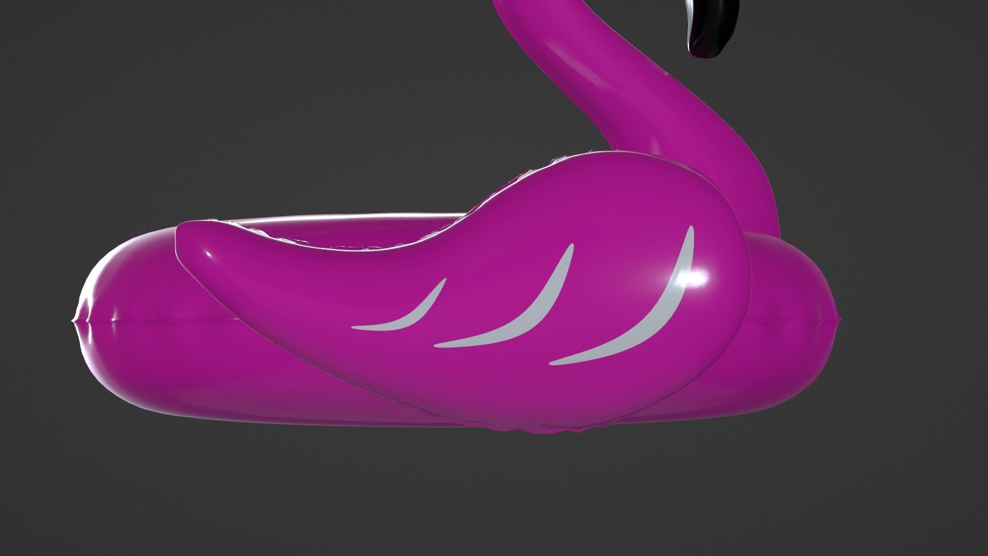 Inflatable Pink Flamingo Toy  3D model_31
