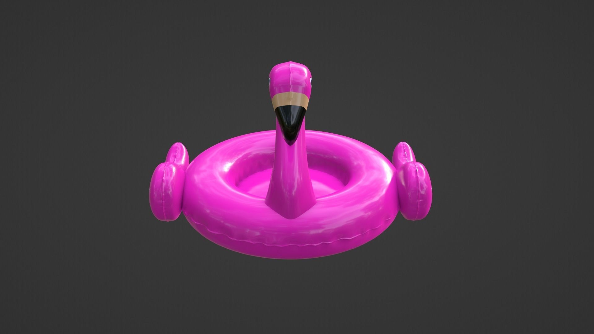 Inflatable Pink Flamingo Toy  3D model_21