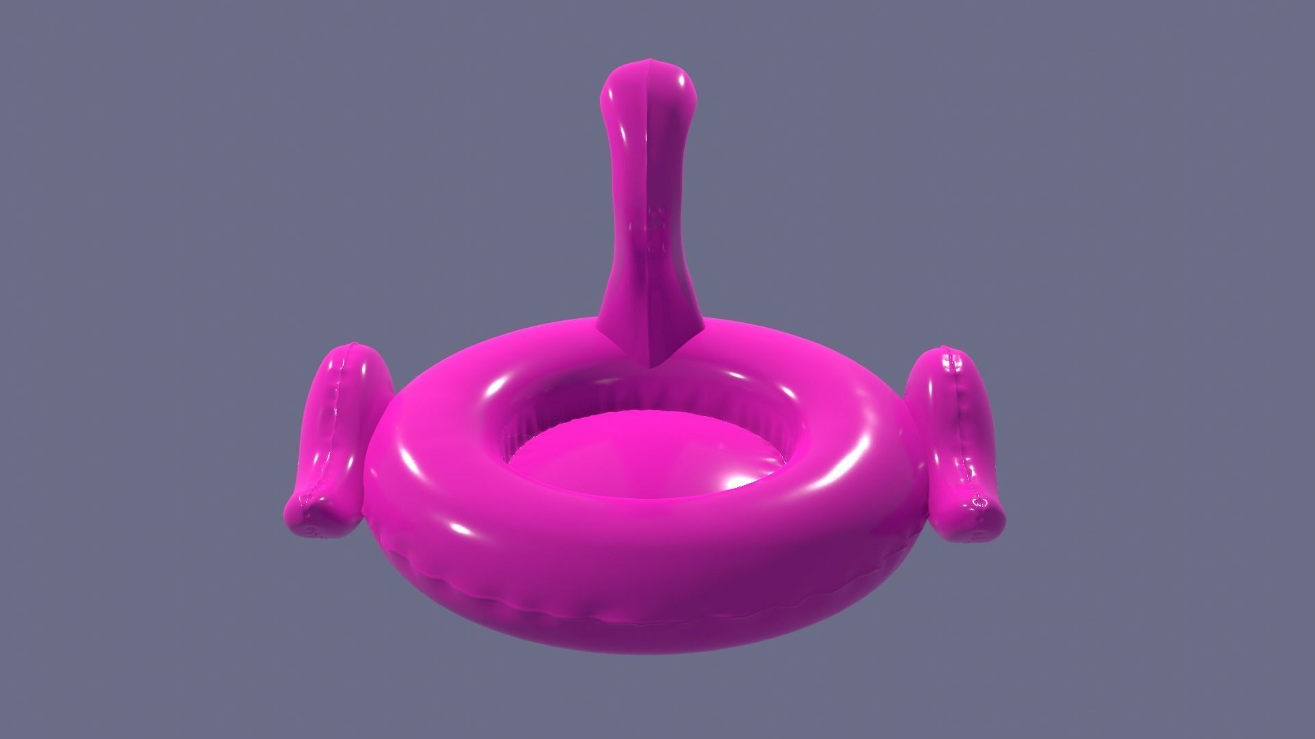 Inflatable Pink Flamingo Toy  3D model_28