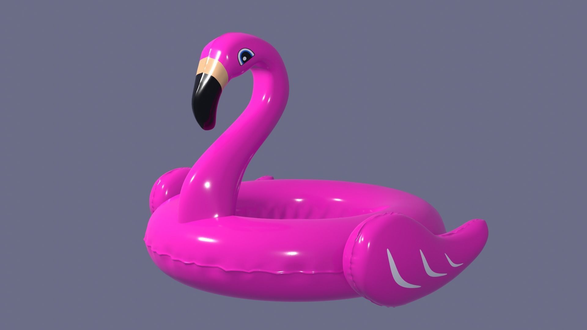 Inflatable Pink Flamingo Toy  3D model_35