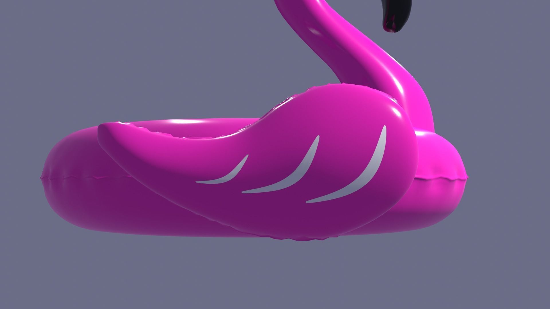 Inflatable Pink Flamingo Toy  3D model_32