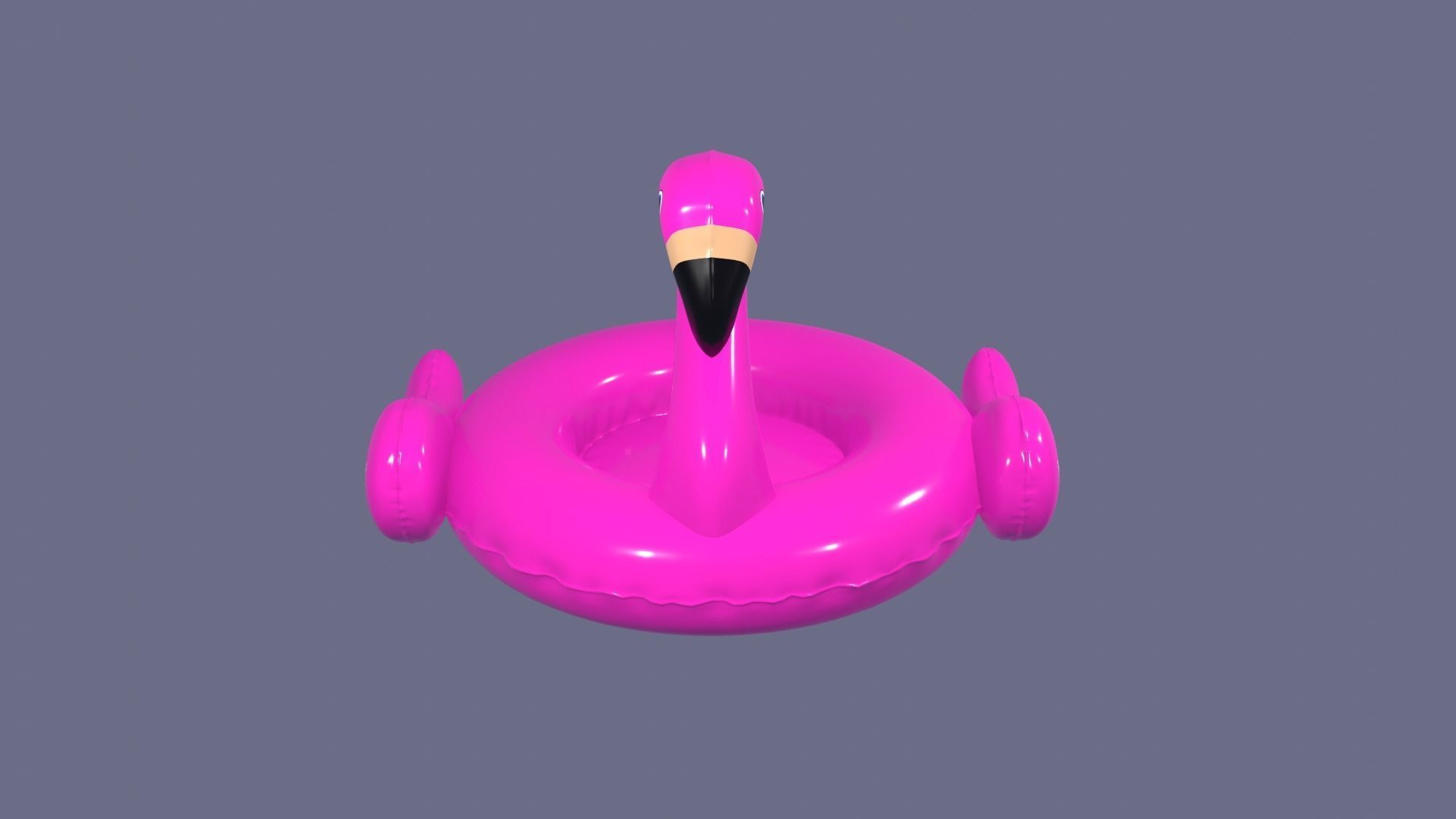 Inflatable Pink Flamingo Toy  3D model_22