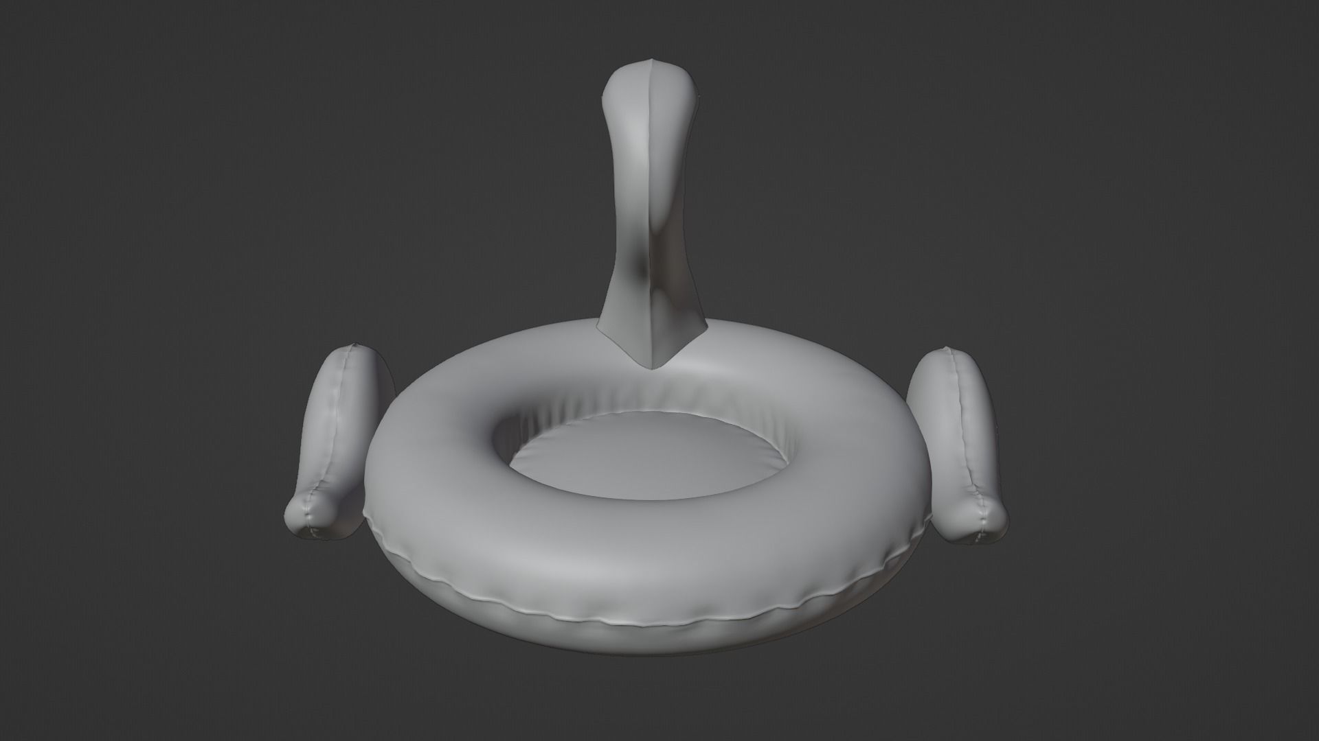 Inflatable Pink Flamingo Toy  3D model_26