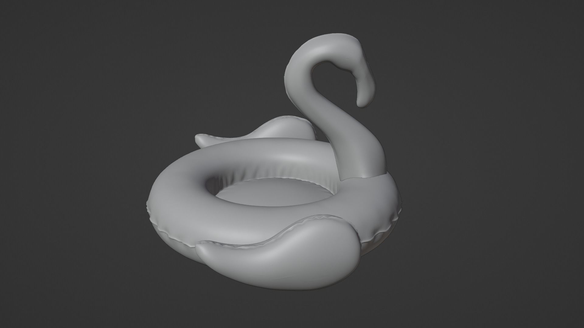 Inflatable Pink Flamingo Toy  3D model_23