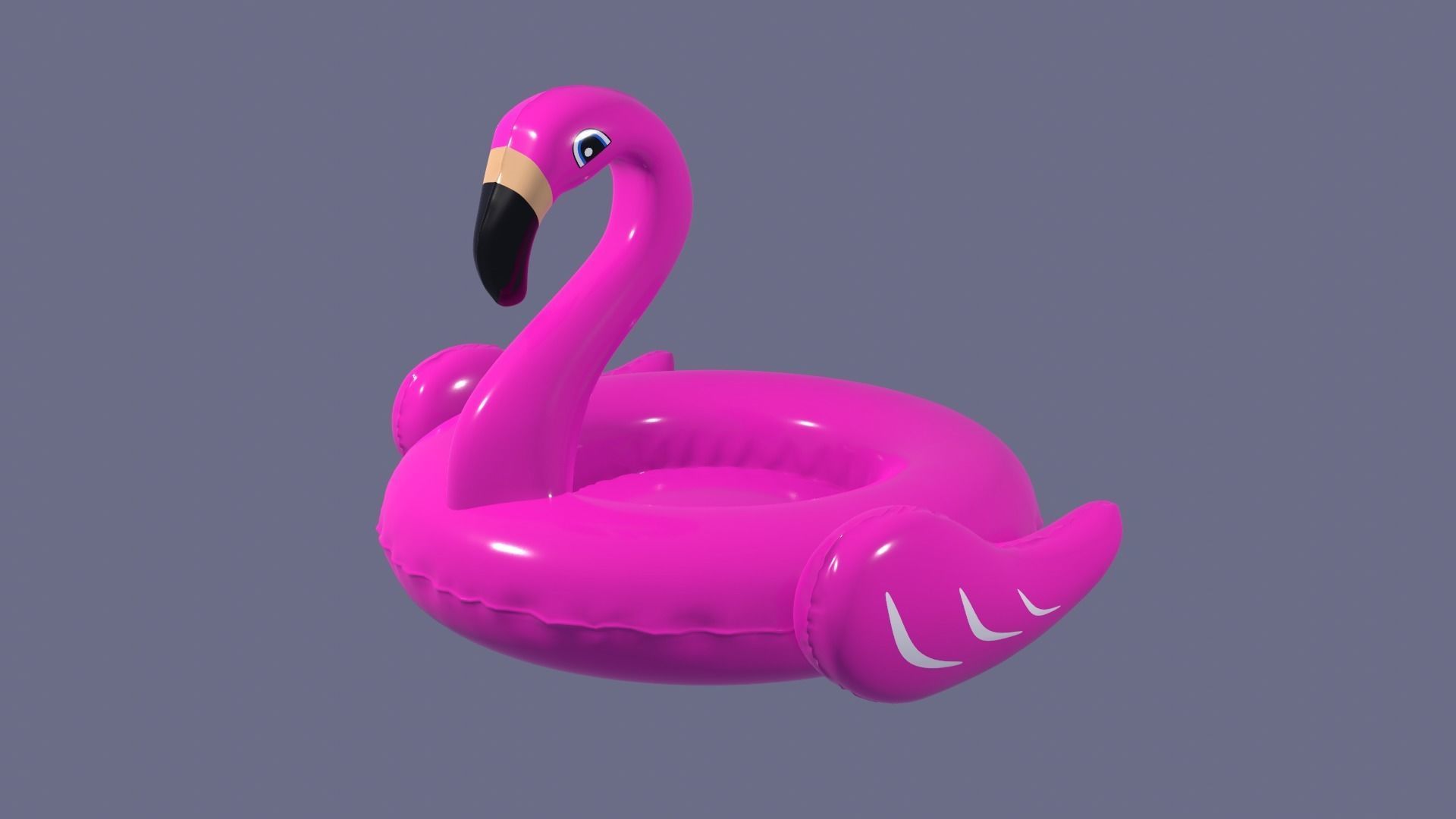 Inflatable Pink Flamingo Toy  3D model_10