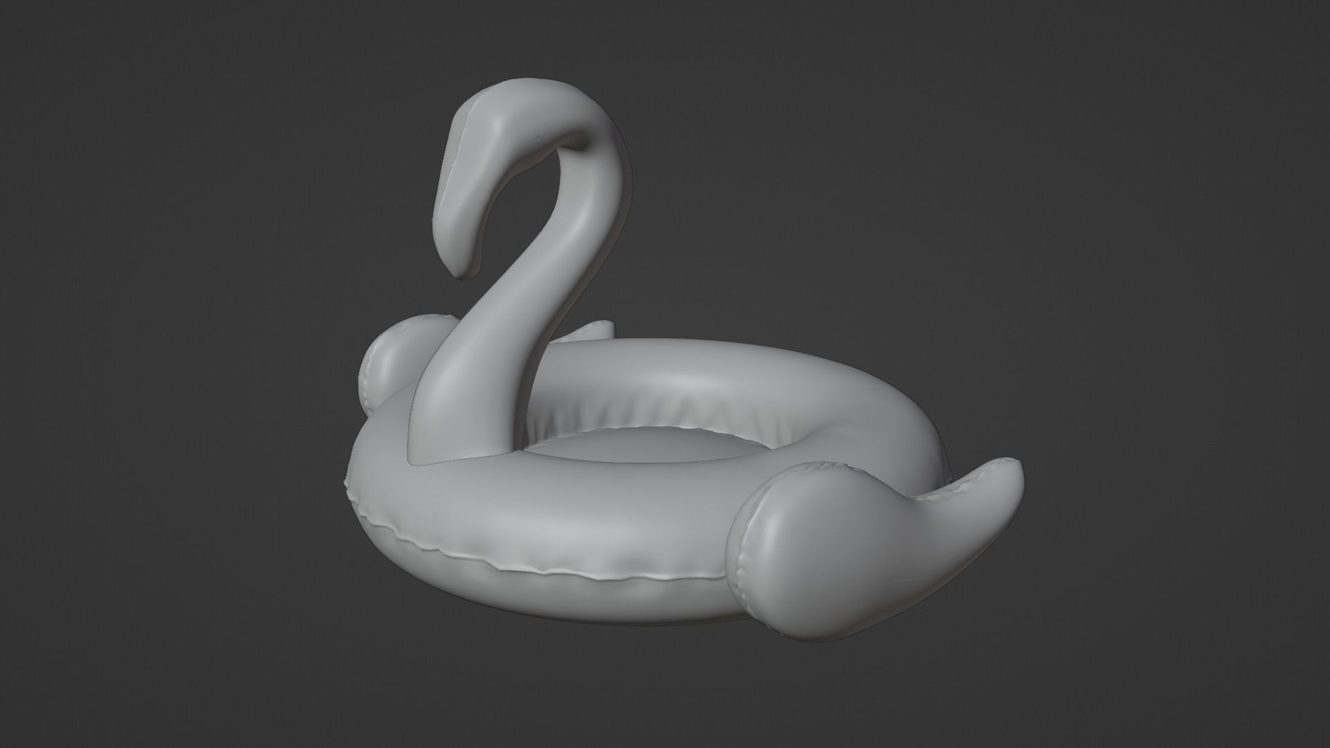 Inflatable Pink Flamingo Toy  3D model_8