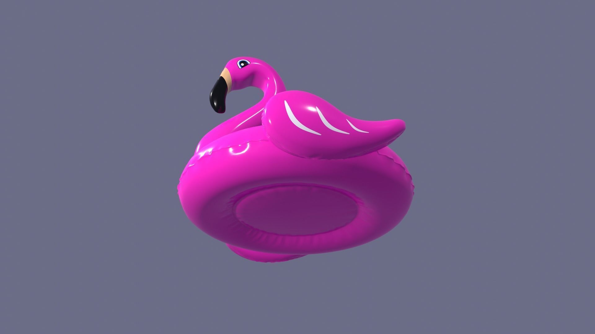 Inflatable Pink Flamingo Toy  3D model_19