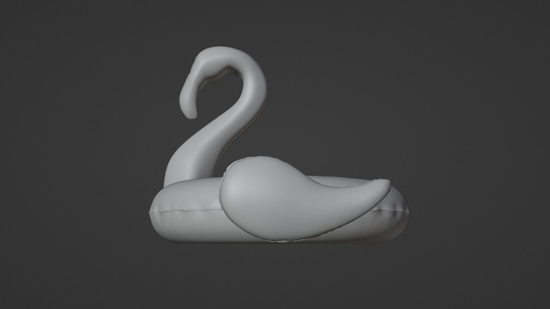 Inflatable Pink Flamingo Toy  3D model_11