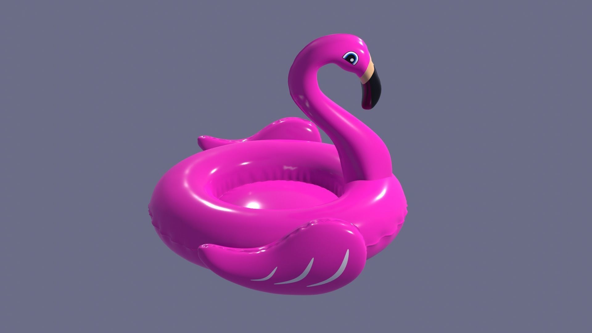 Inflatable Pink Flamingo Toy  3D model_25