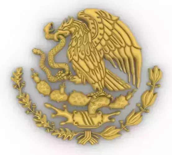 Coat of Arms Mexico - Escudo de Mexico 3D print model
